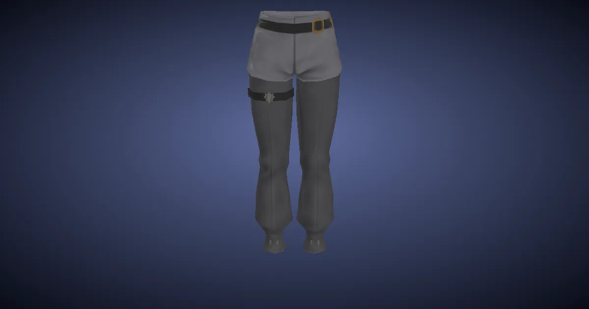 Thunderyards Silk Trousers of Aiming - 3D render