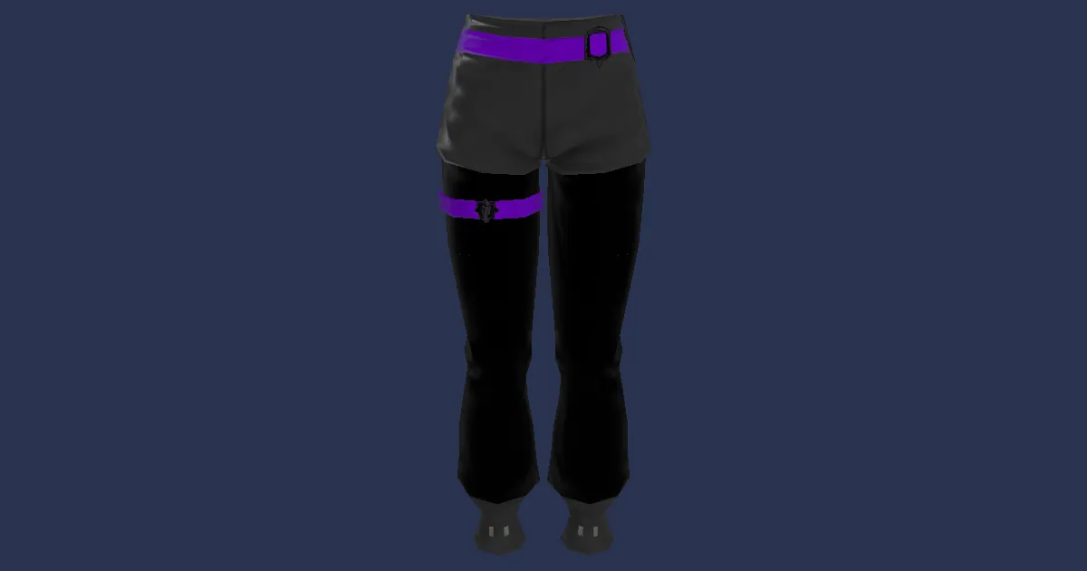 3D-Ansicht von Donnersteppenseiden-Hose des Spähens