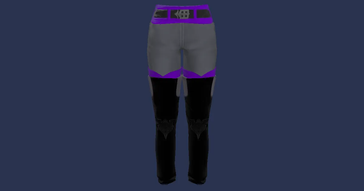 Thunderyards Silk Trousers of Casting - 3D render