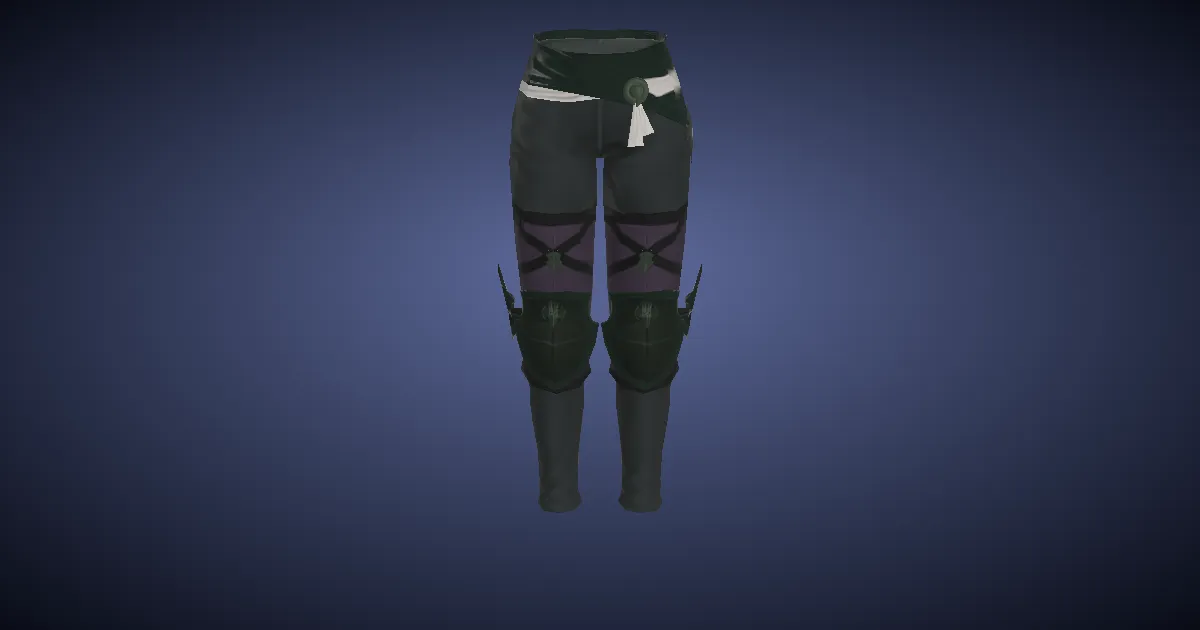 Darkhempen Trousers of Maiming - 3D render