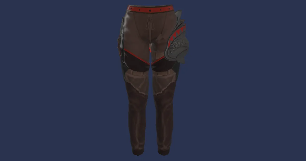 3D-Ansicht von Modifizierte Dunkelschatten-Hose des Spähens
