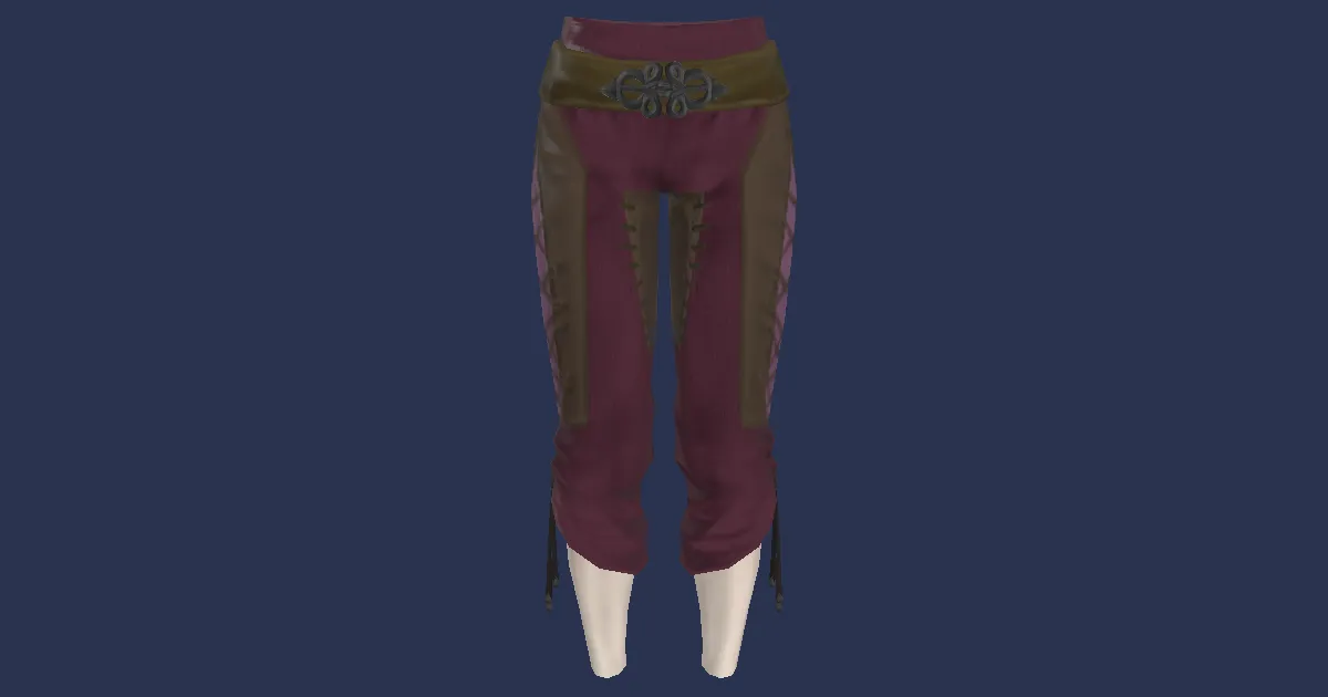 Sarcenet Slops of Casting - 3D render