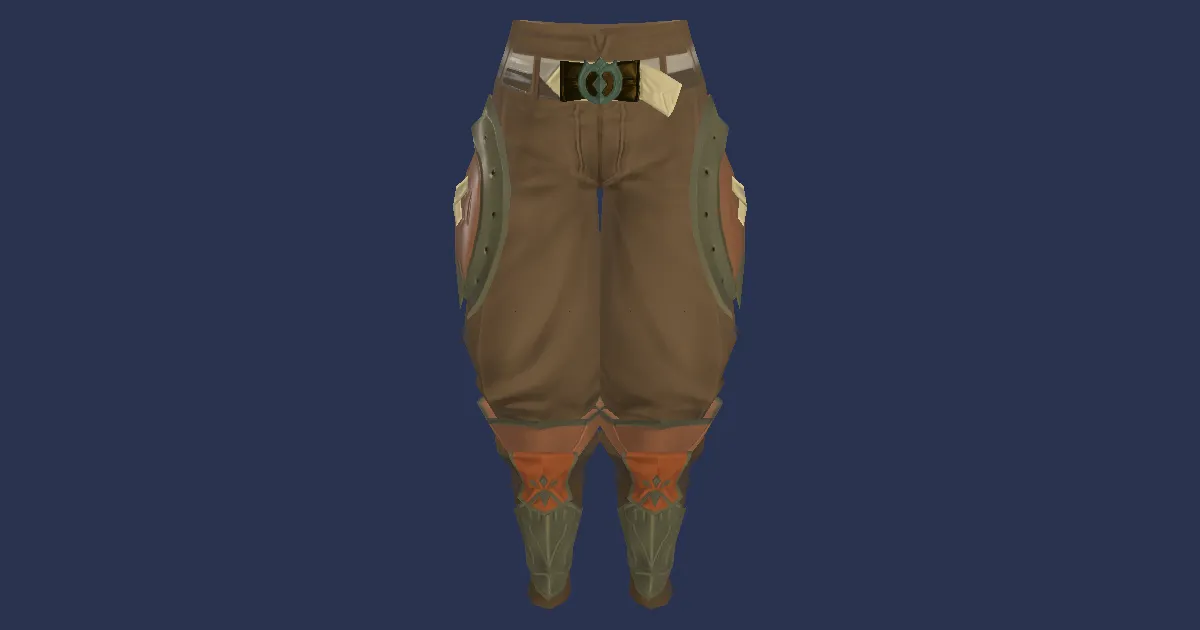 3D-Ansicht von Ovimwoll-Reiterhose des Handwerks