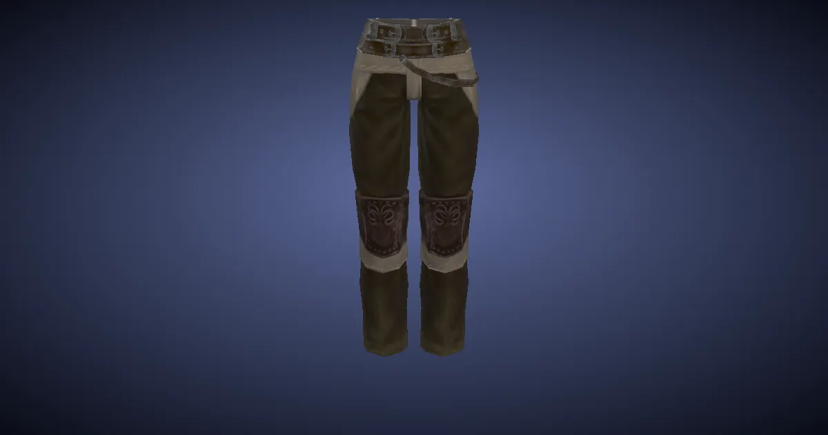 Rroneek Serge Trousers of Crafting - 3D render