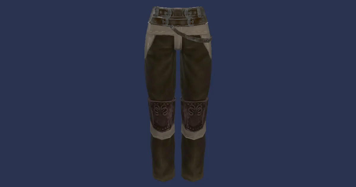 3D-Ansicht von Rroneeksergen-Hose des Handwerks