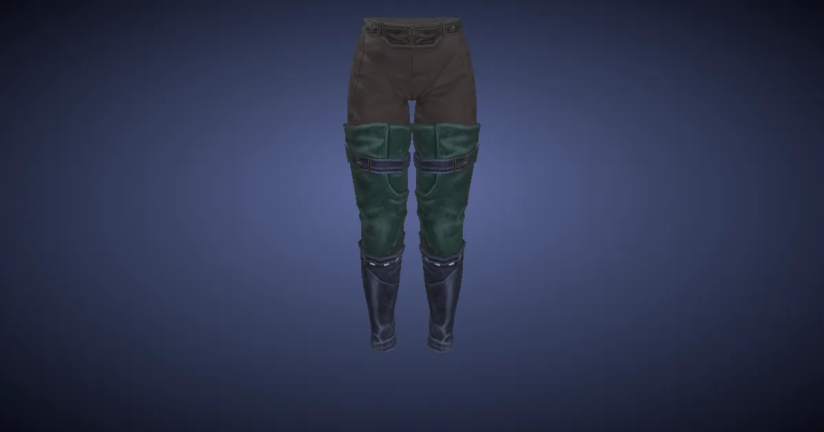 Crocodileskin Breeches of Scouting - 3D render