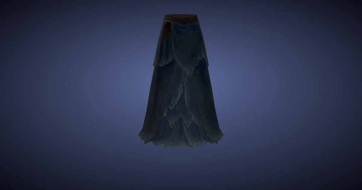 Mountain Linen Longkilt of Casting - 3D render