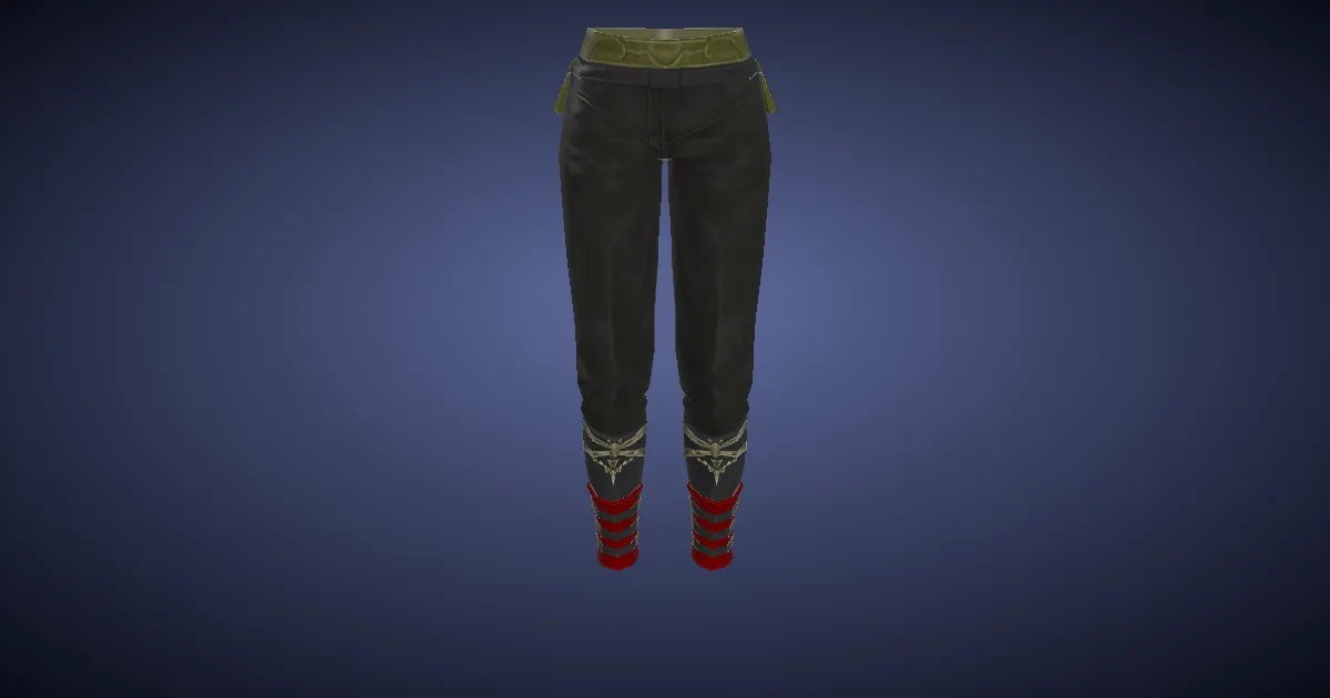 Rendu 3D de Pantalon d'agresseur du credo amélioré