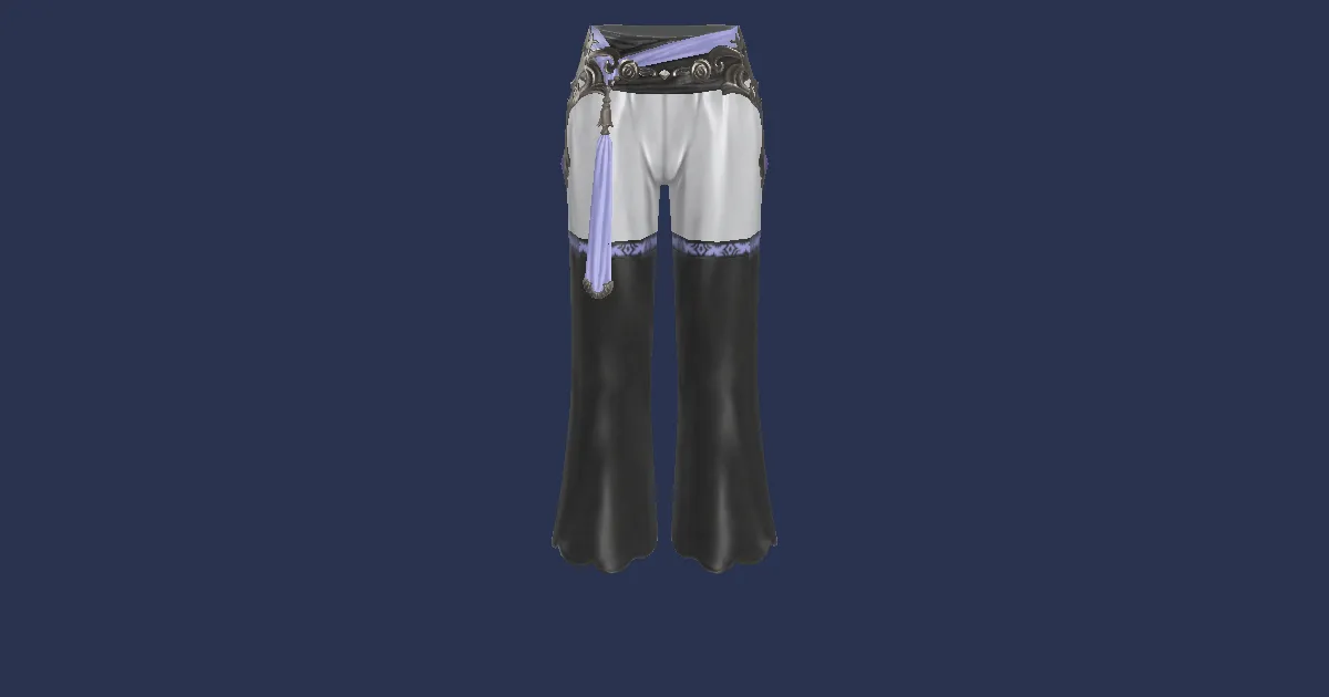 3D-Ansicht von Modifizierte Hofliebhaber-Pantalons der Magie