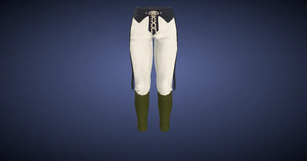 Twinsilk Slops of Gathering - 3D render