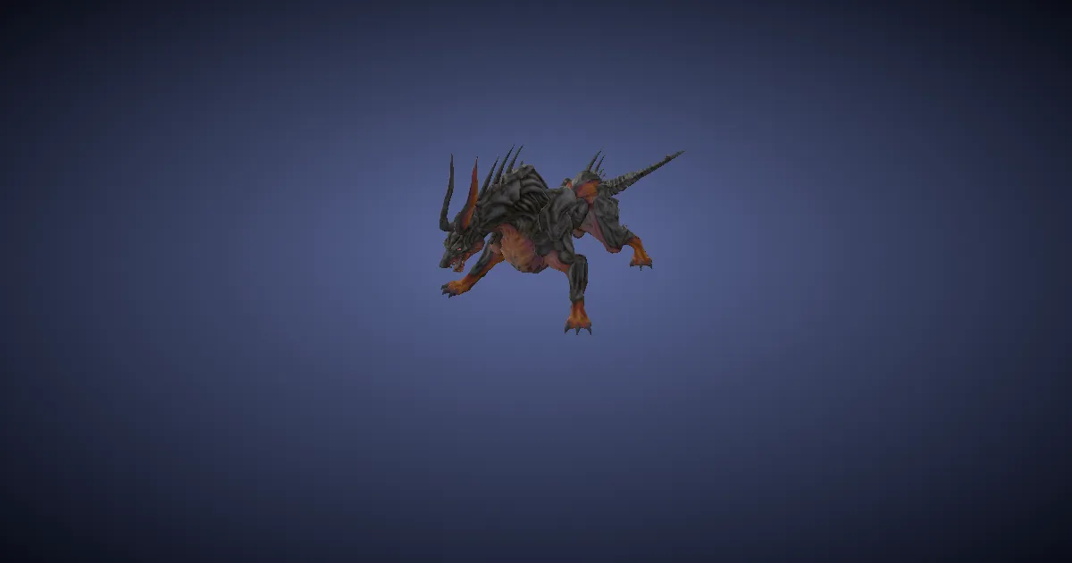 Limier des enfers solitaire en 3D