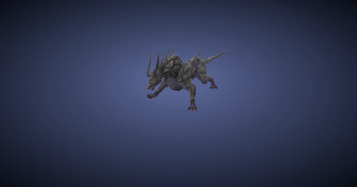 Feenhund-Einzelgänger in 3D