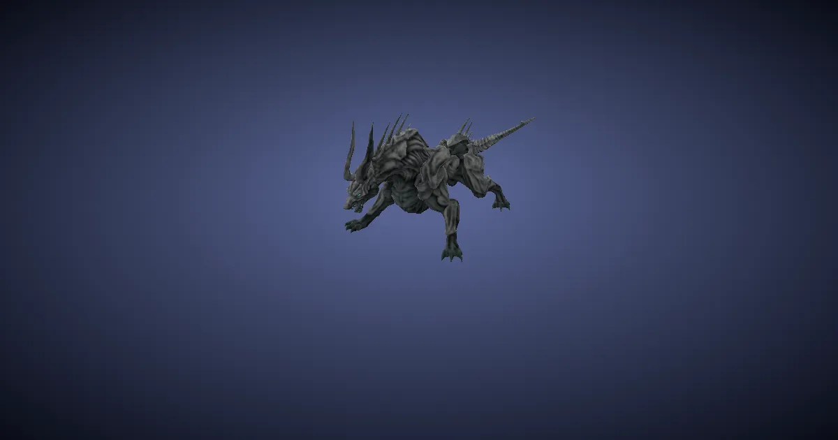 Pack faehound in 3D