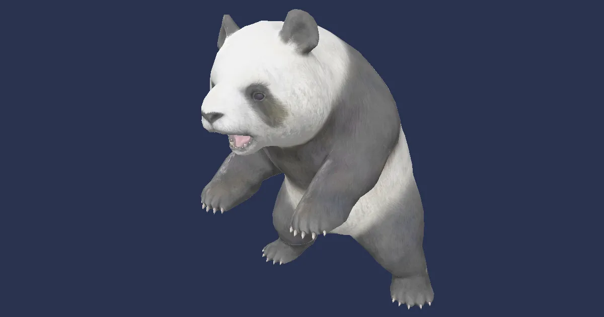 Mystischer Panda in 3D
