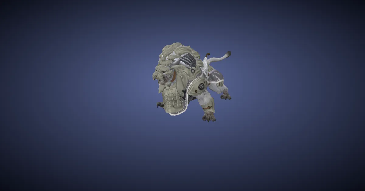 Battle lion in 3D