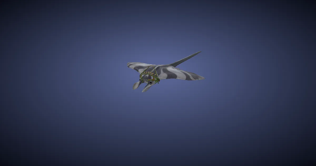 Streifenrochen in 3D