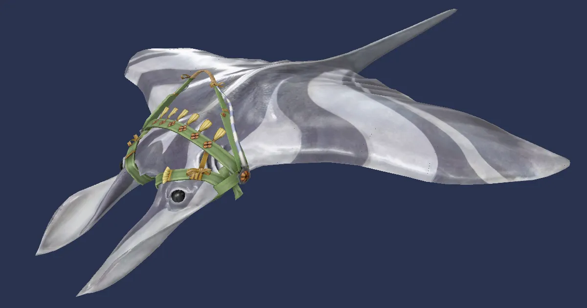 Raie rayée en 3D