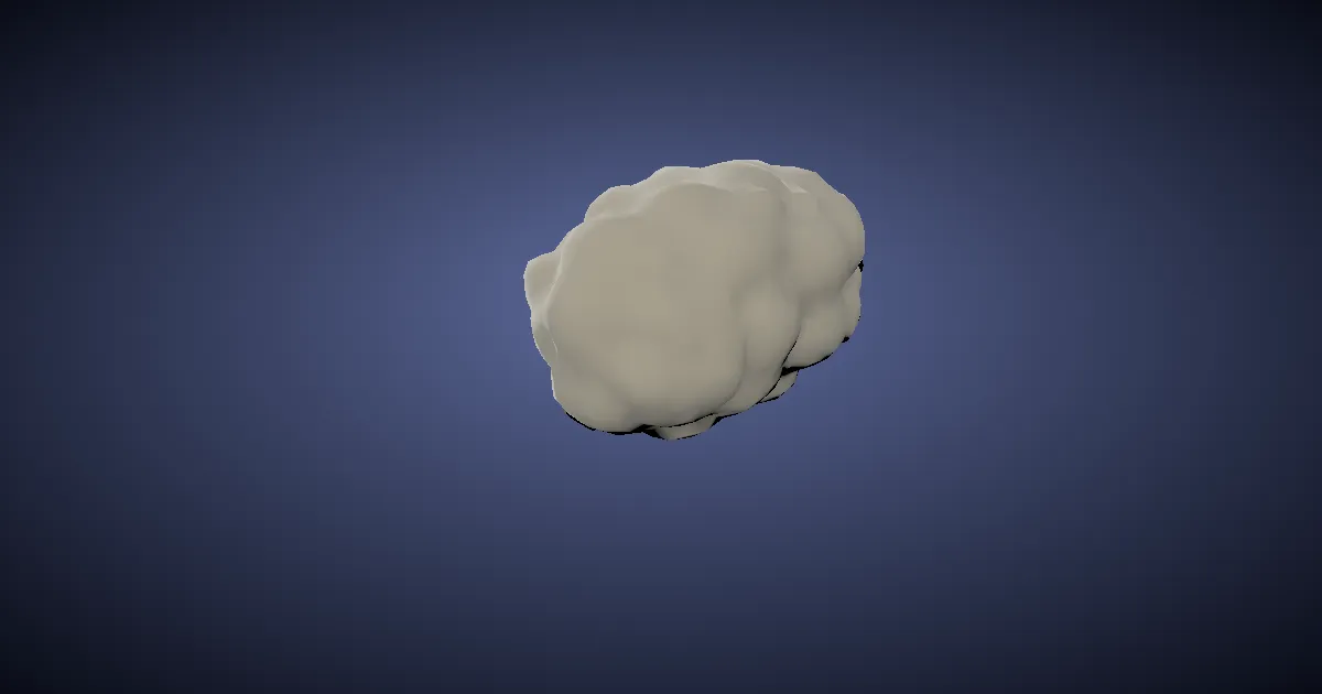Flying cumulus in 3D