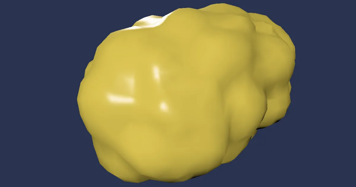 Sunspun cumulus in 3D