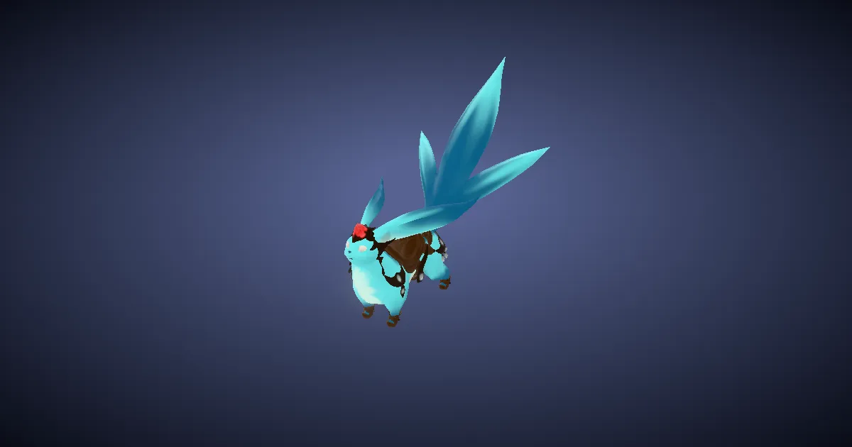 Aquamarine Carbuncle in 3D