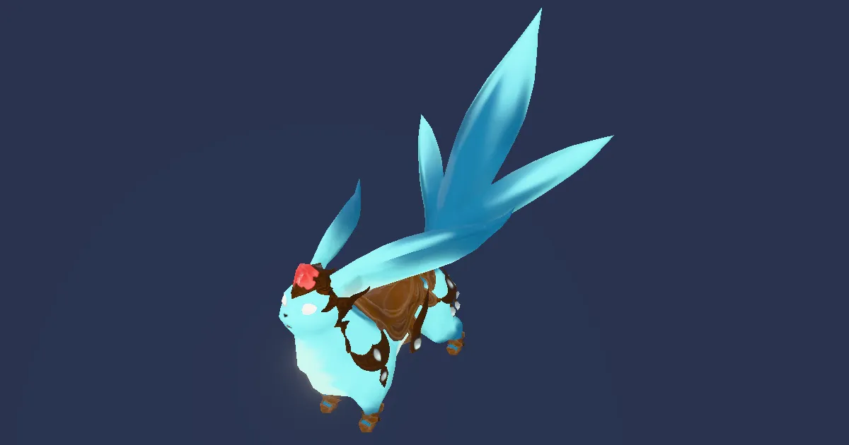 Aquamarine Carbuncle in 3D