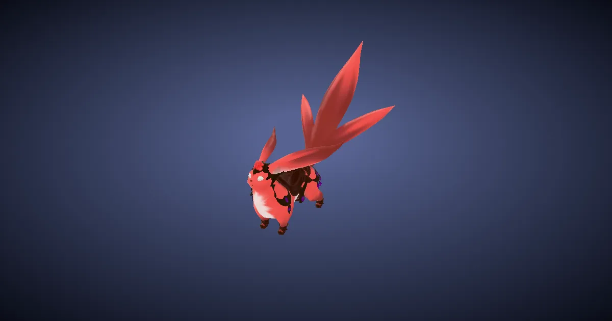 Rubellite Carbuncle in 3D