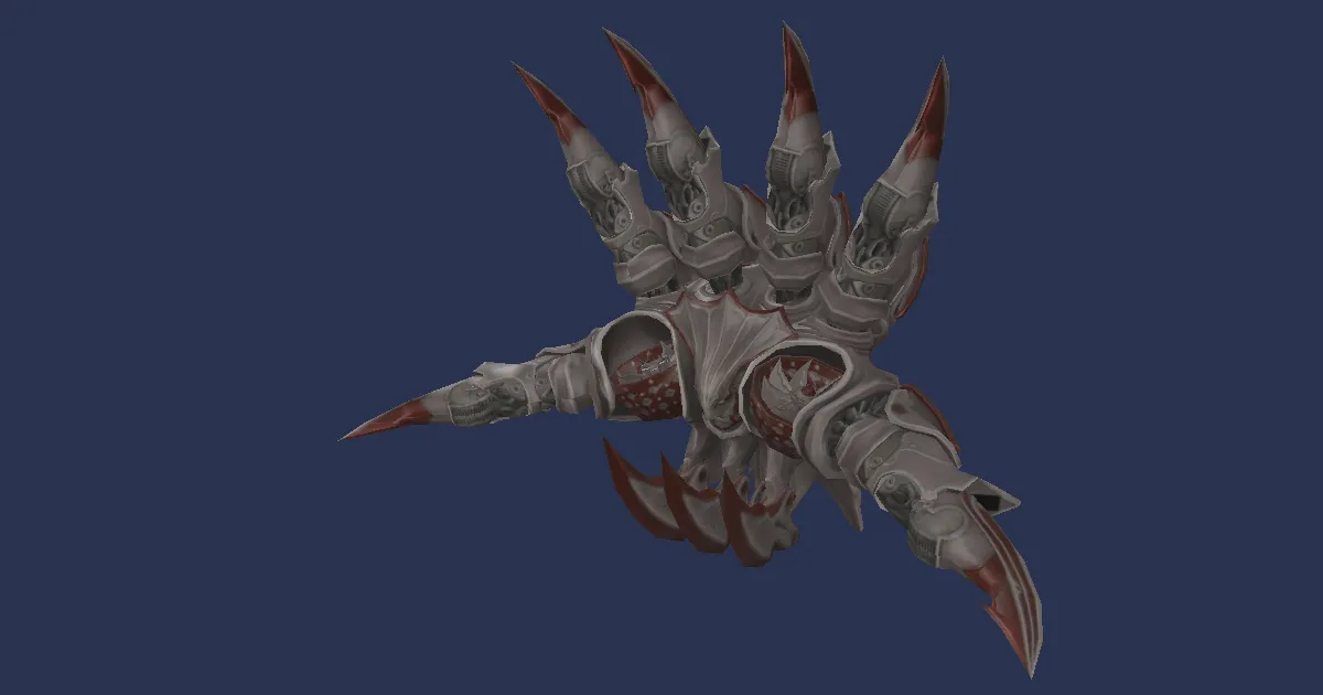 Magitek death claw in 3D