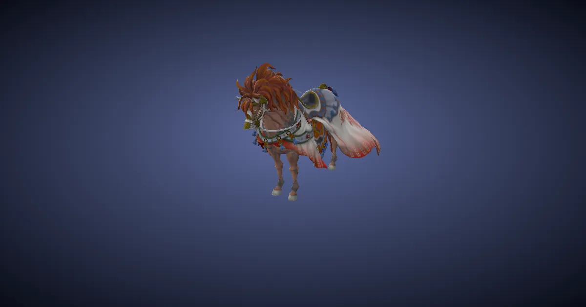 Feuerross in 3D