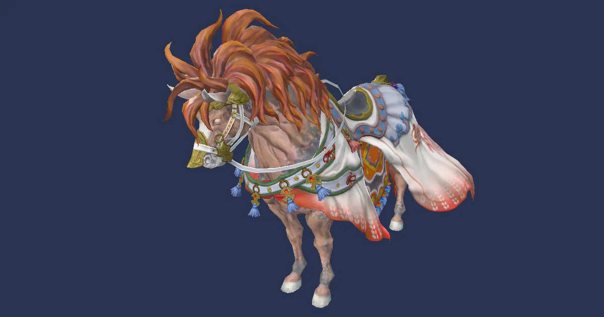 Feuerross in 3D