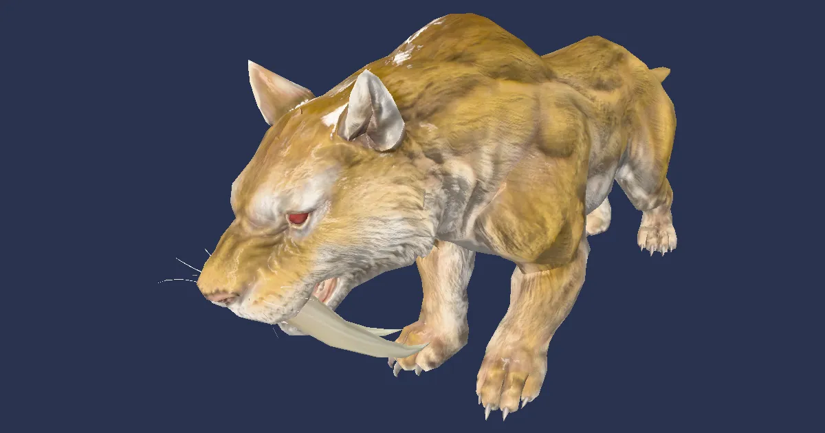 War tiger in 3D