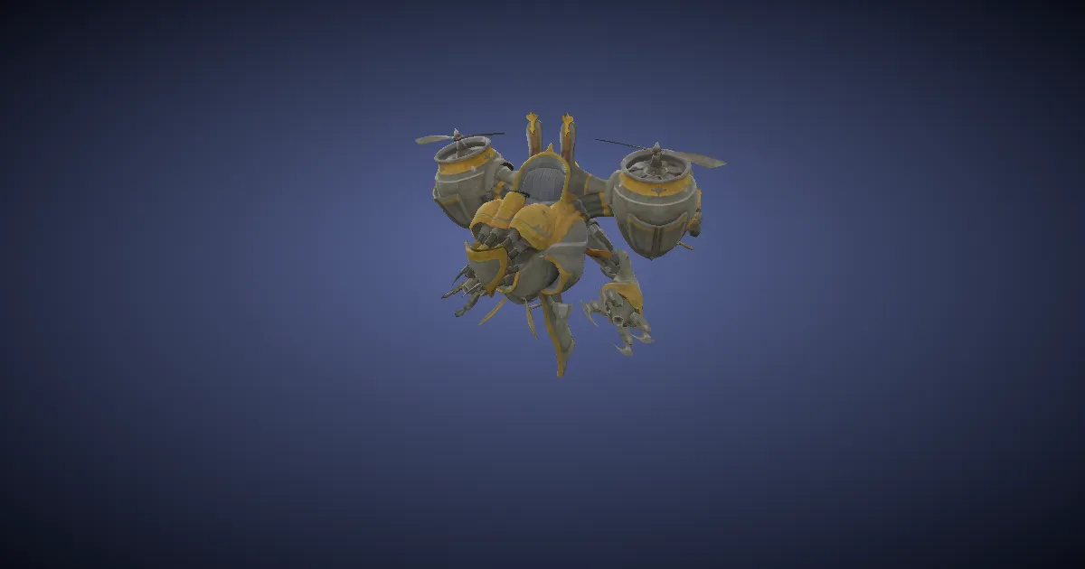 Armure aérienne magitek en 3D