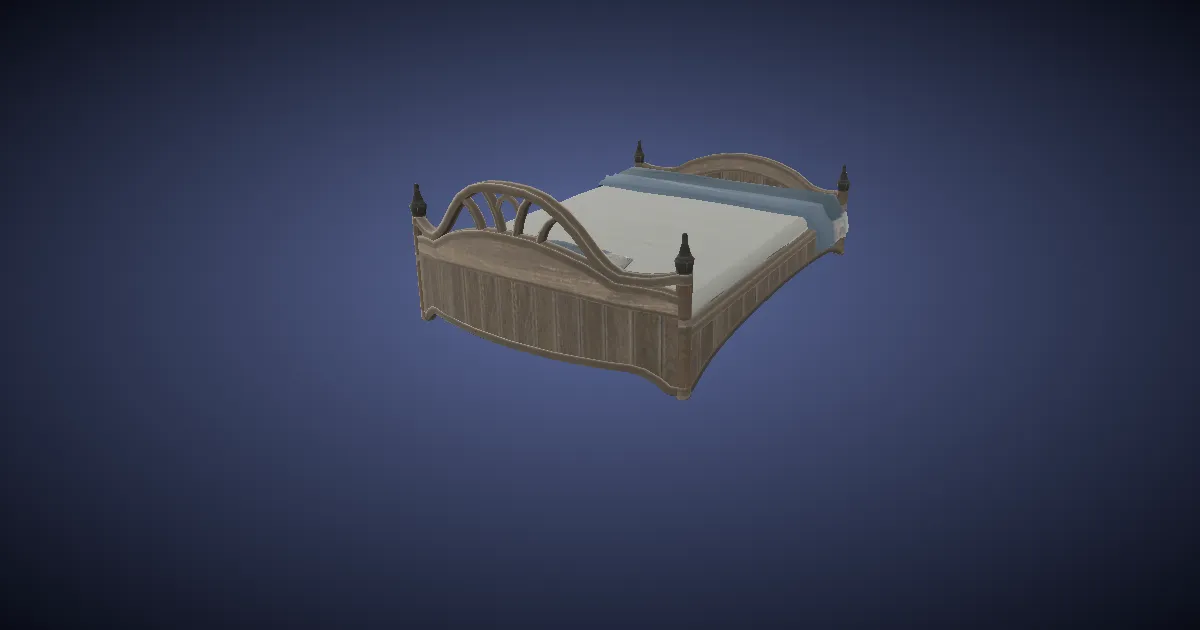 Magicked bed in 3D