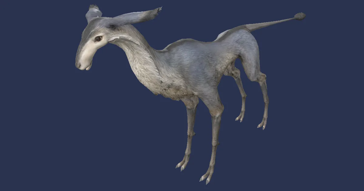 Antilopenkuh in 3D