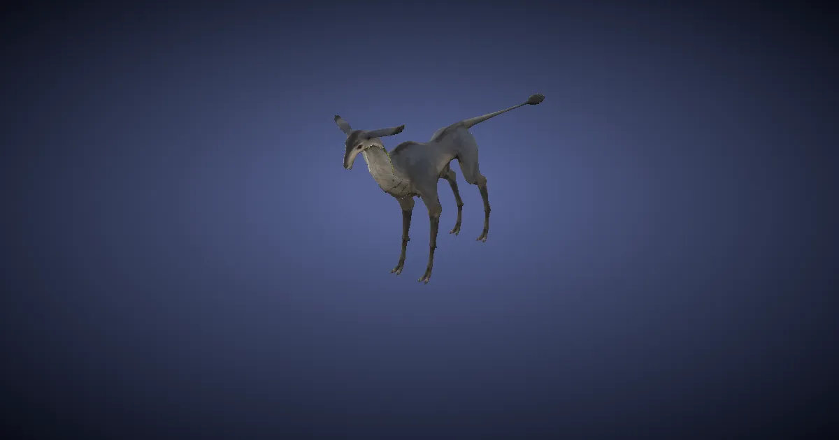 Antelope doe in 3D