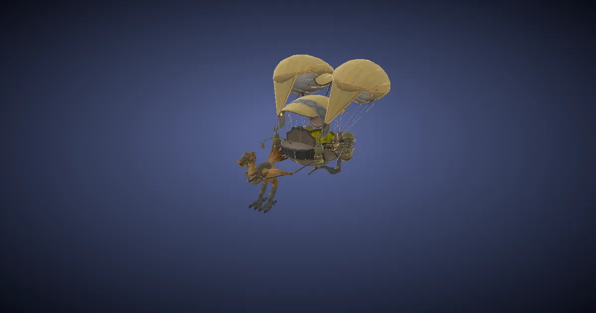 Chocobo carriage in 3D
