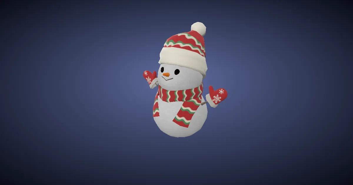 Schneemann in 3D