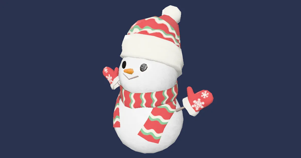 Bonhomme de neige en 3D