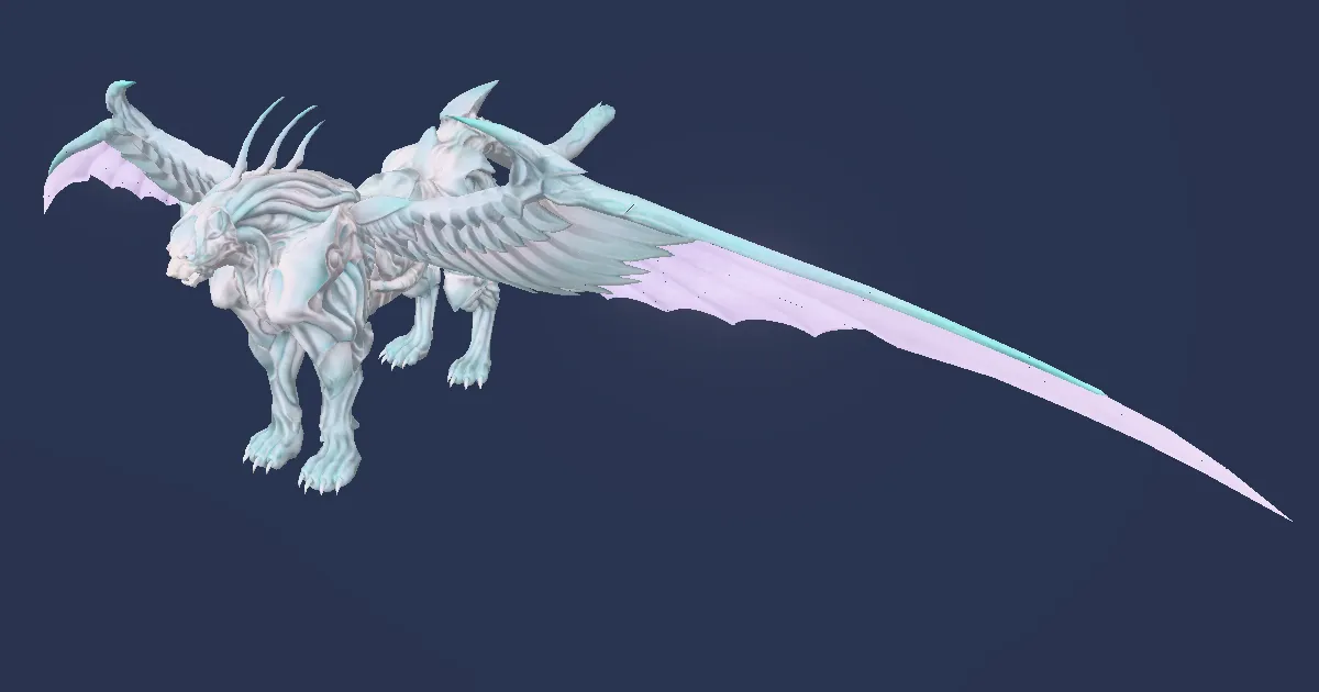 Lynx of divine light in 3D