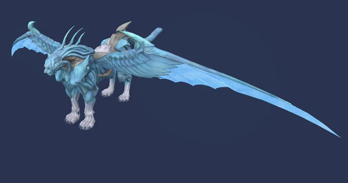 Bluefeather lynx in 3D