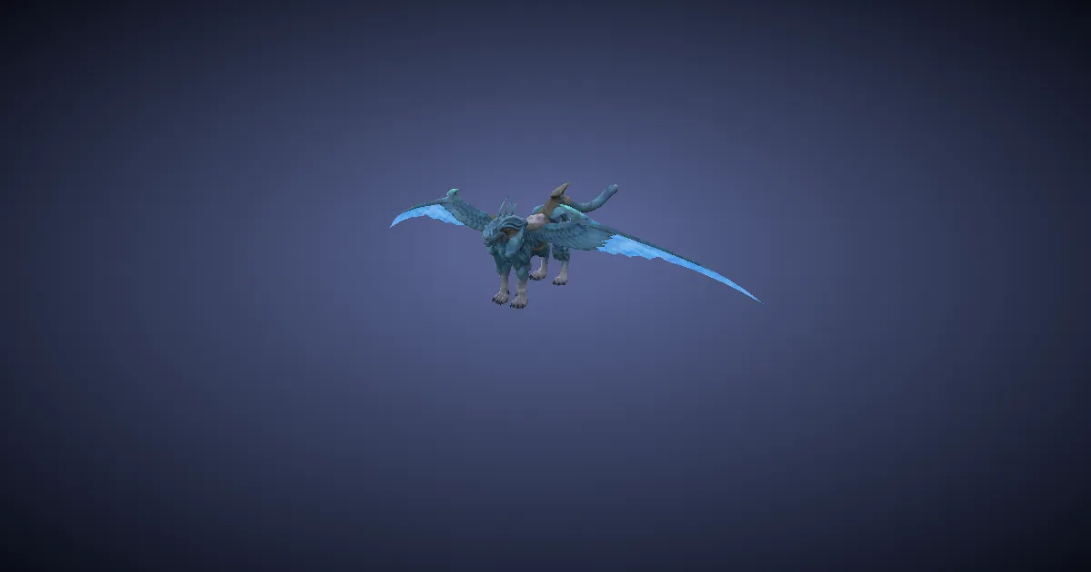 Bluefeather lynx in 3D