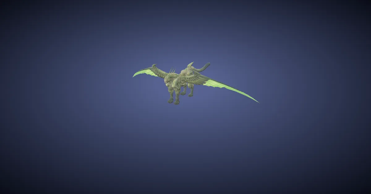 Lynx of imperious wind in 3D