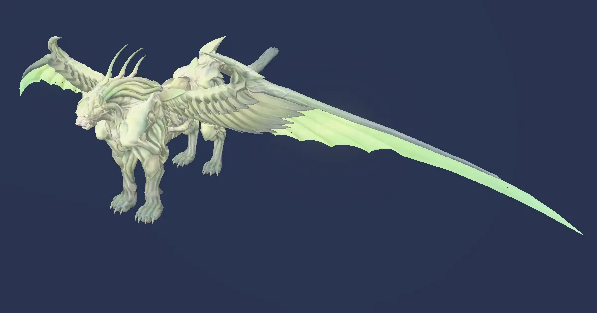 Lynx of imperious wind in 3D