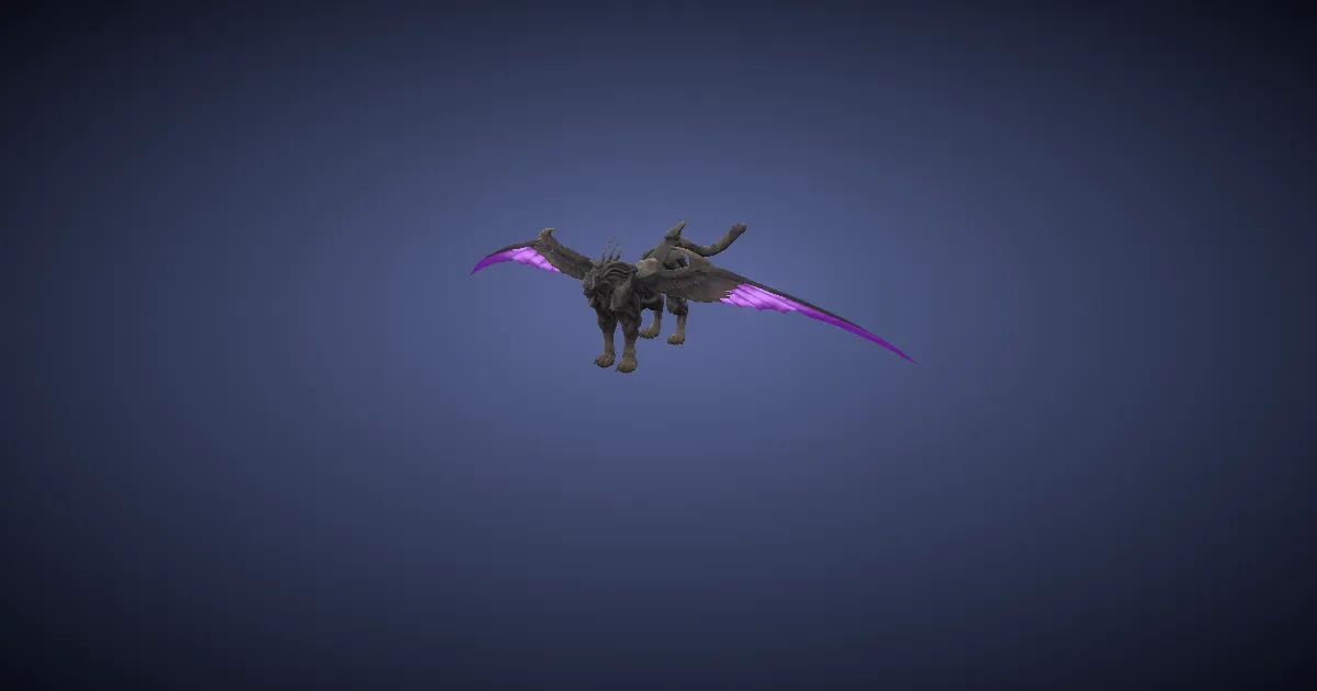 Lynx of fallen shadow in 3D