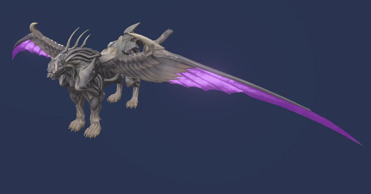 Lynx of fallen shadow in 3D