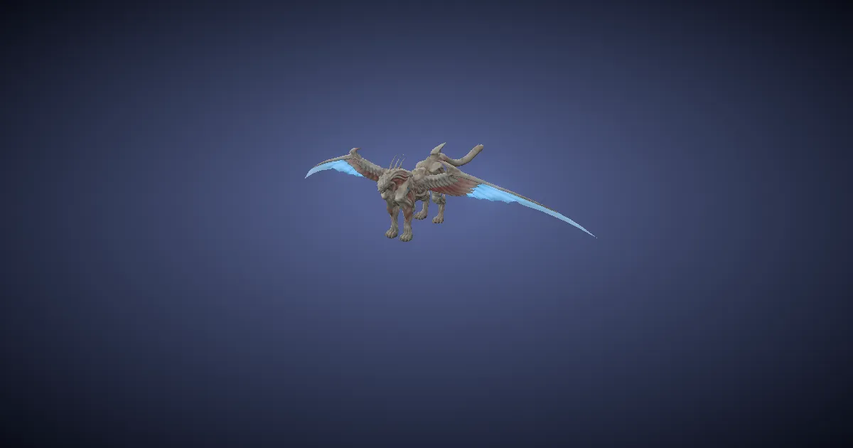 Lynx of abyssal grief in 3D