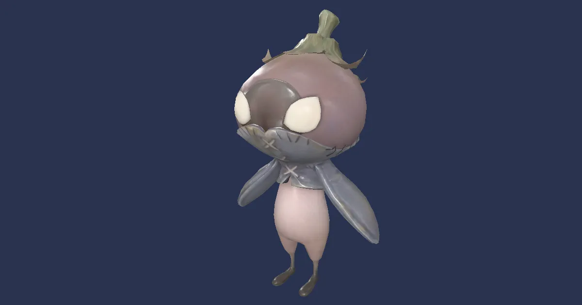 Island Eggplant Knight in 3D