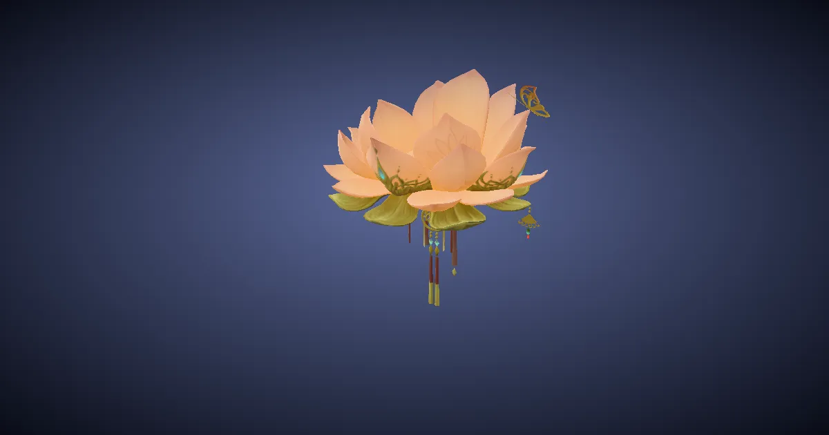 Mechanical lotus in 3D