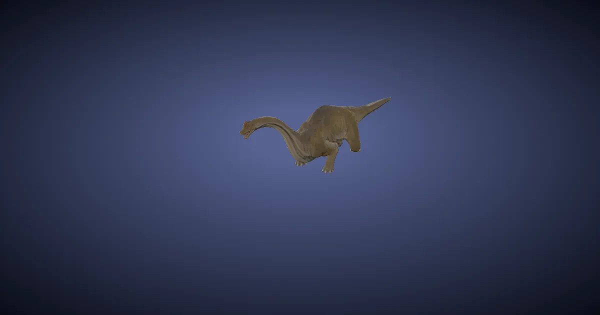 Brachiosaur in 3D