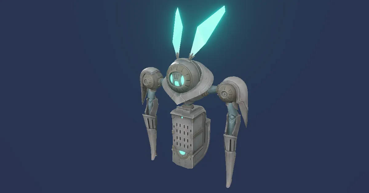 Bondisseur lunaire en 3D
