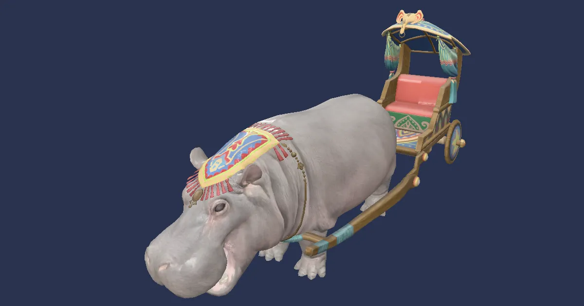 Hippowagen in 3D